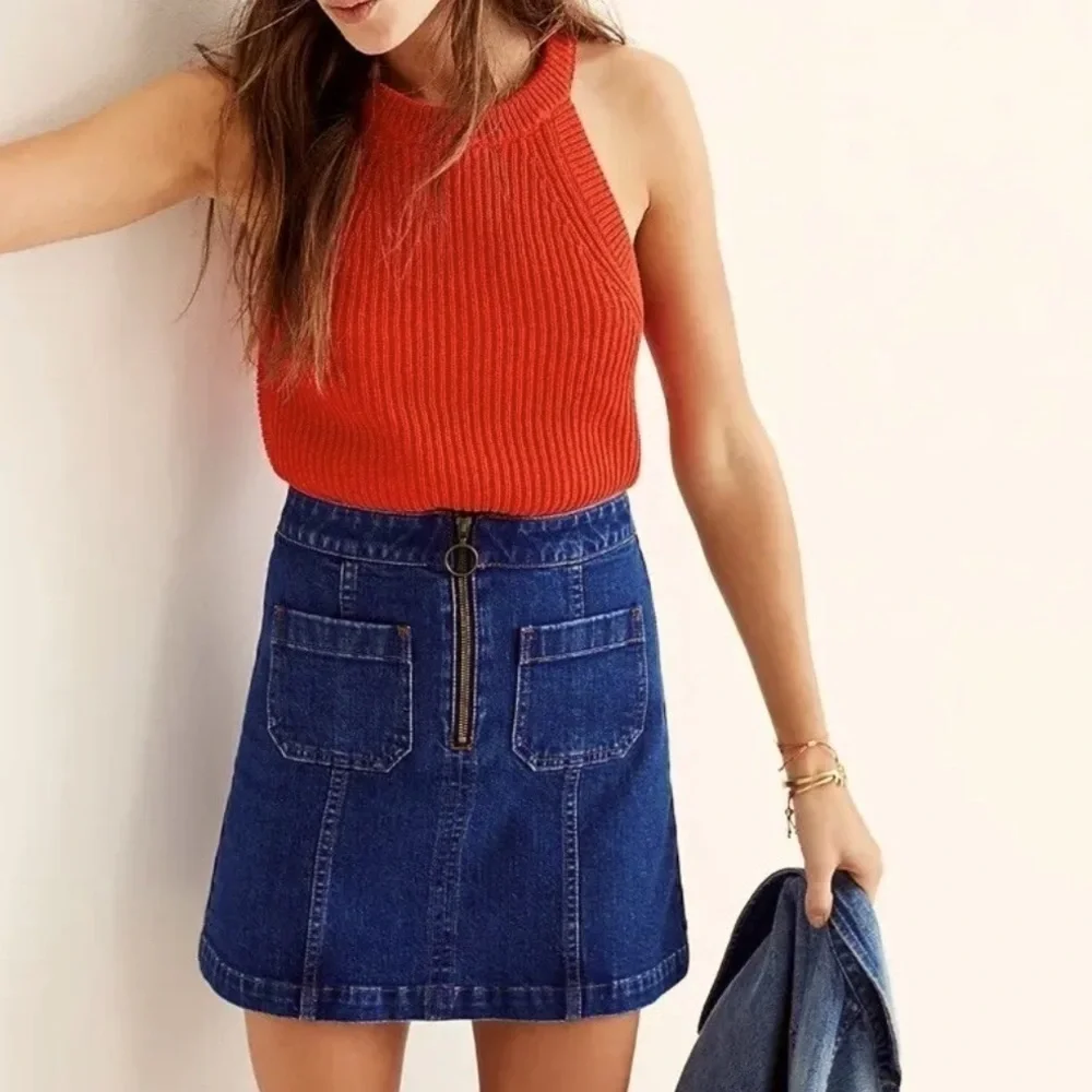 Madewell zip denim